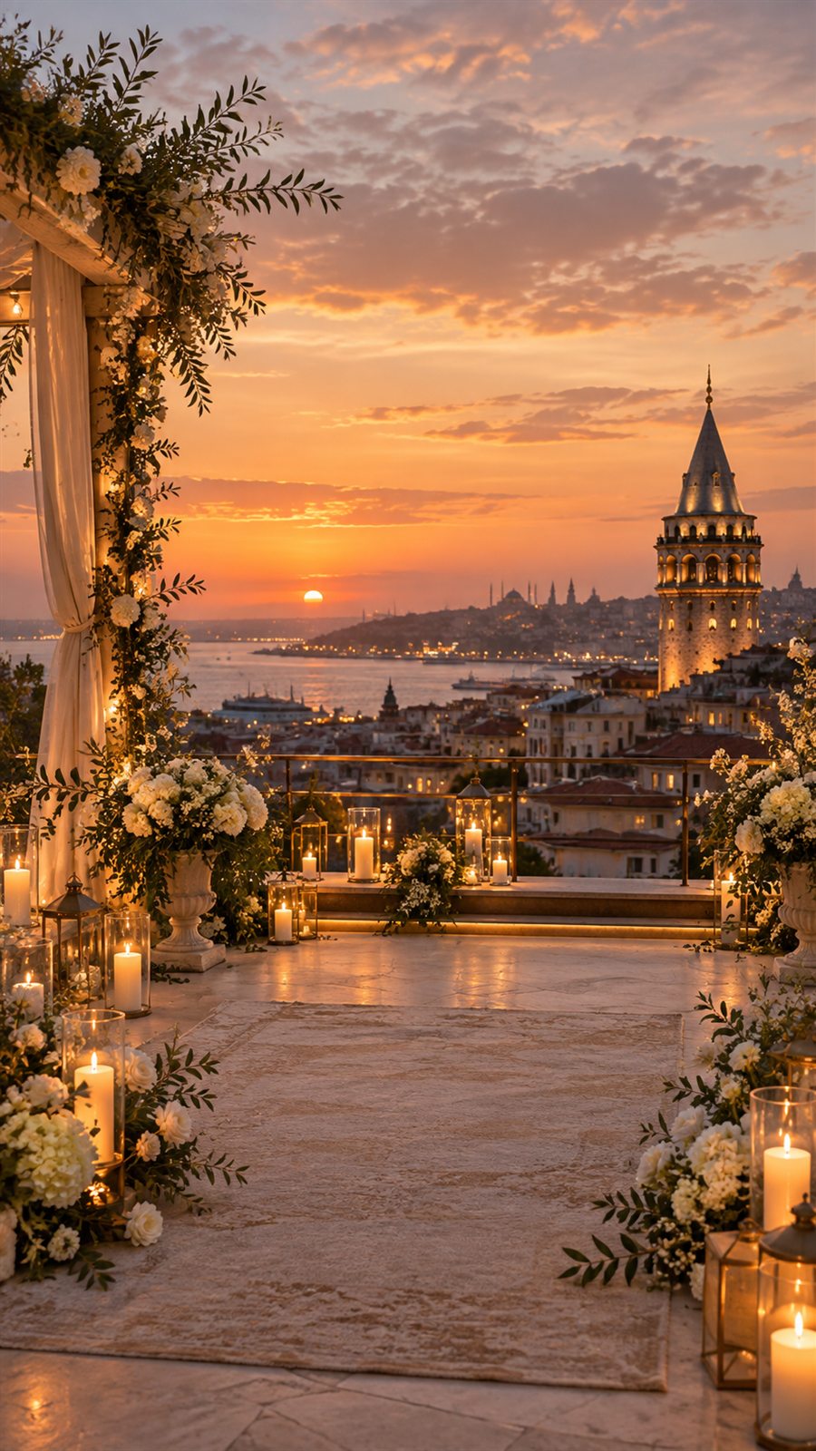 Galata Akşamı Exclusive dijital düğün davetiyesi tasarımı