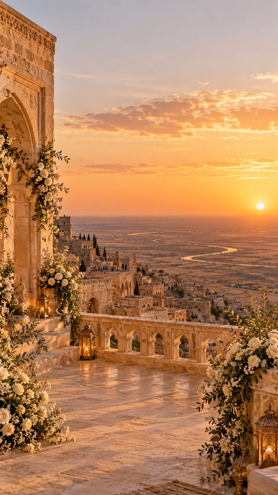 Mardin Taş Terası Exclusive dijital düğün davetiyesi tasarımı