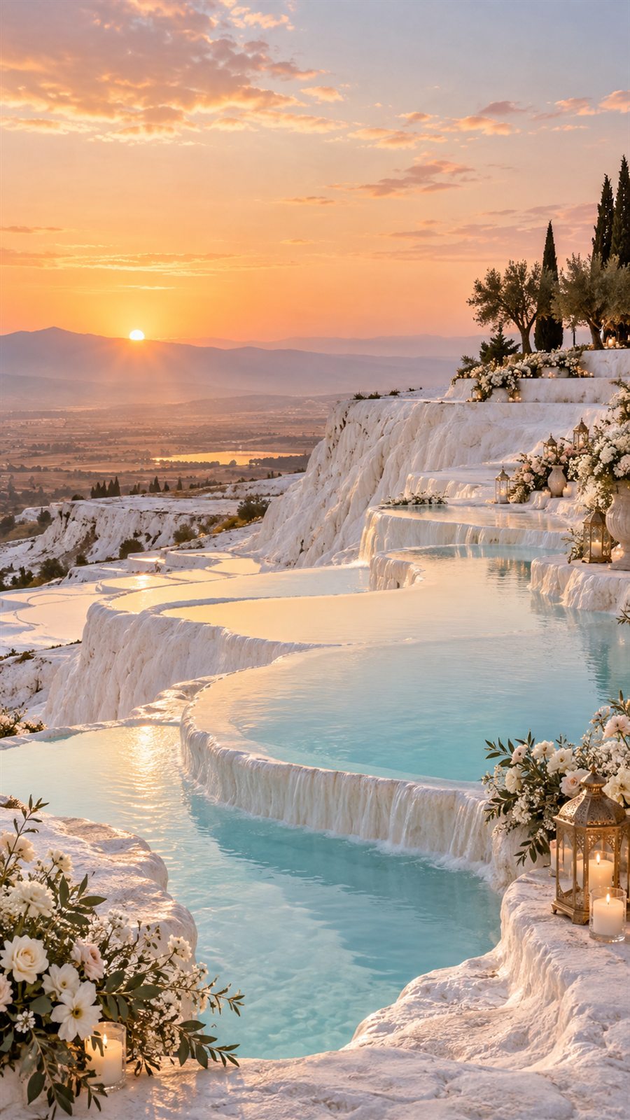 Pamukkale Beyazı Exclusive dijital düğün davetiyesi tasarımı